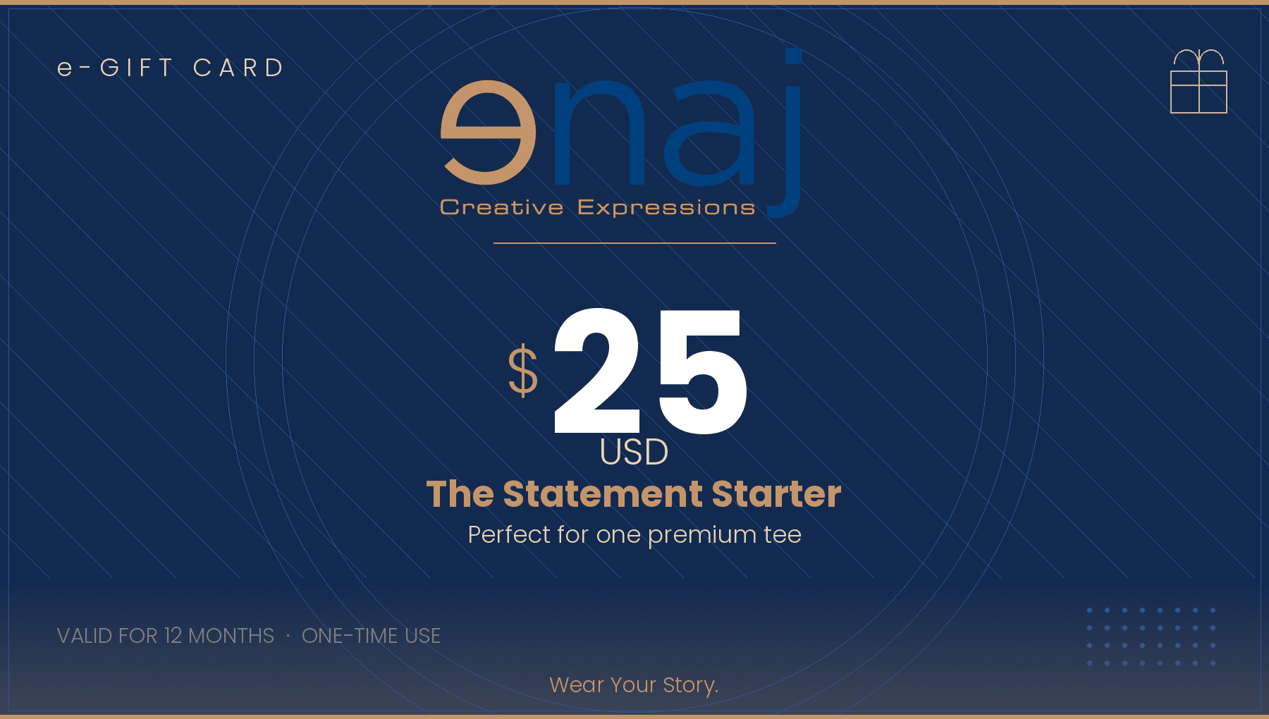 enaj Gift Card $25