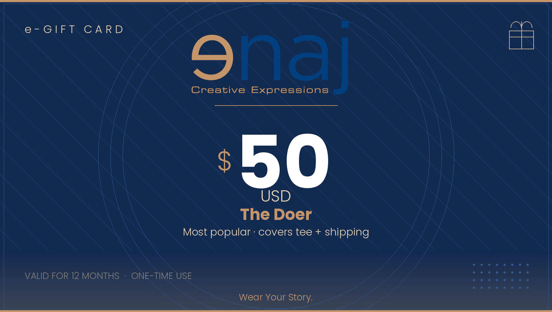 enaj Gift Card $50