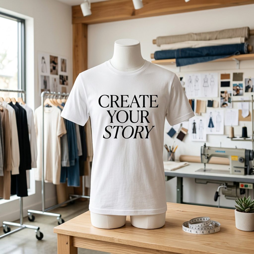 Create Your Story Custom T-Shirt Mockup