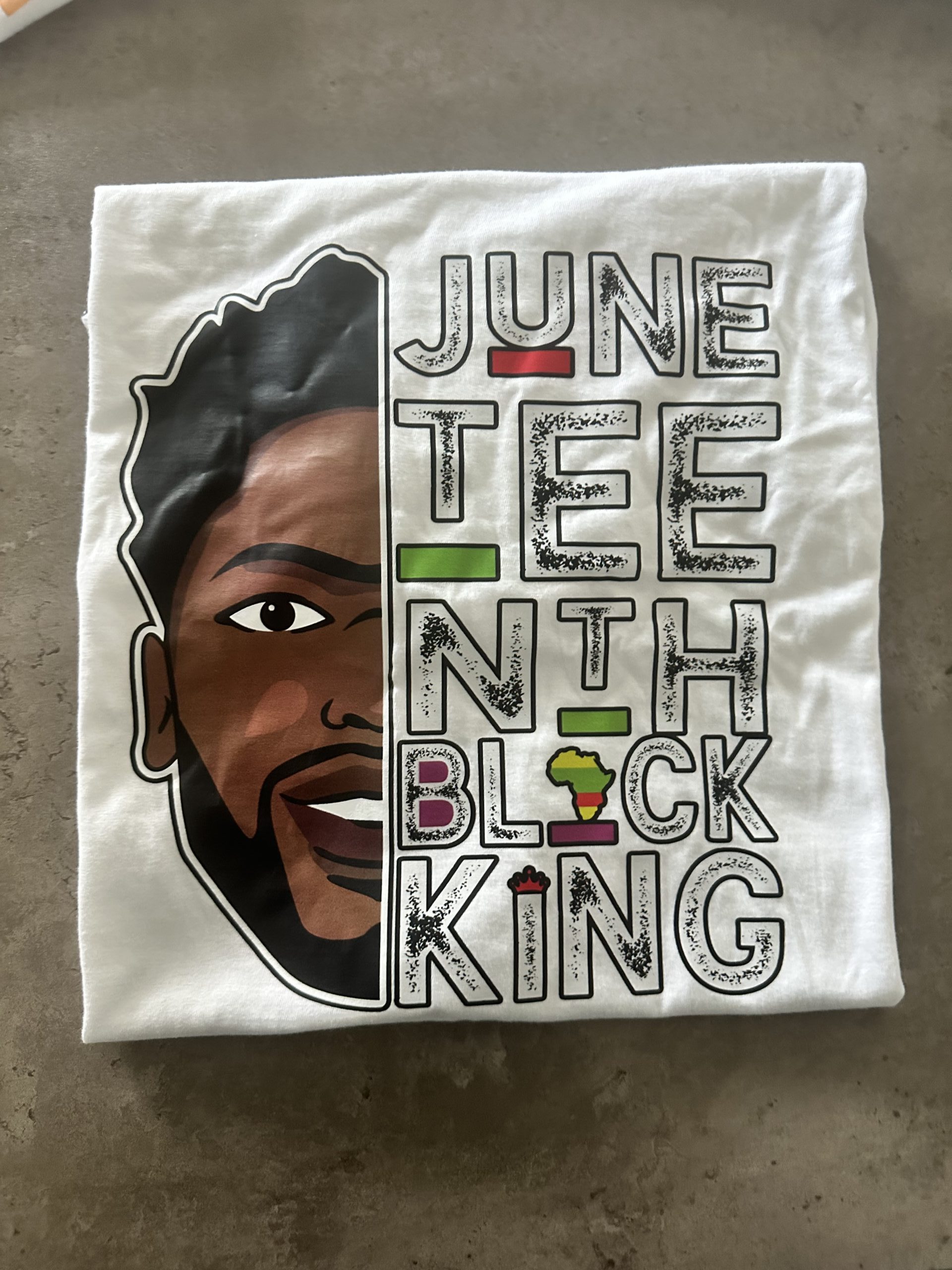 Juneteenth Black King Premium Graphic Tee